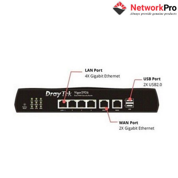 Router Draytek Vigor2926 chính hãng phân phối tại NetworkPro.vn