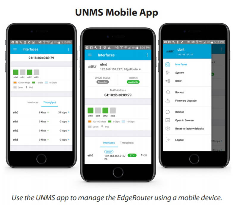 UNMS cho phép người dùng quản lý EdgeRouter