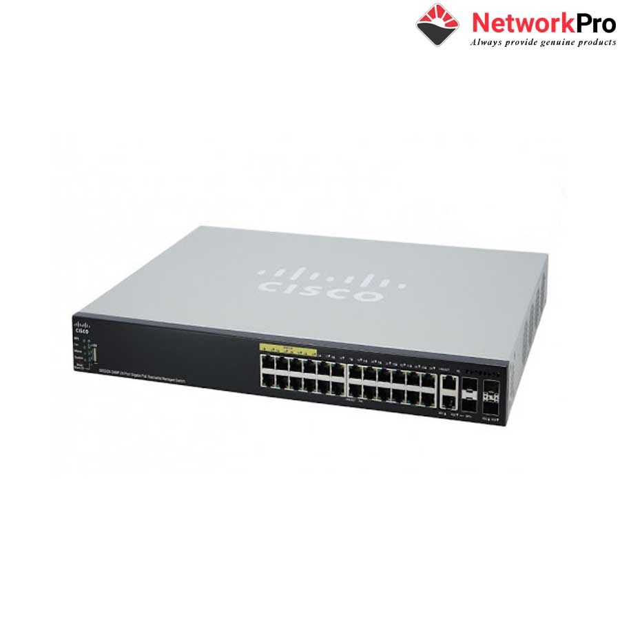 Thiết bị mạng 24-Port 10/100 PoE Stackable Managed Switch