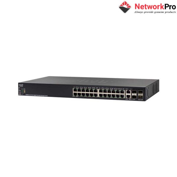 Thiết bị mạng 24-Port 10/100 PoE Stackable Managed Switch - NetworkPro.vn