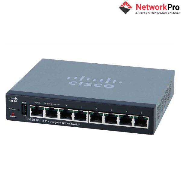 Switch-Cisco-SG250-08HP-K9-EU - NetworkPro.vn