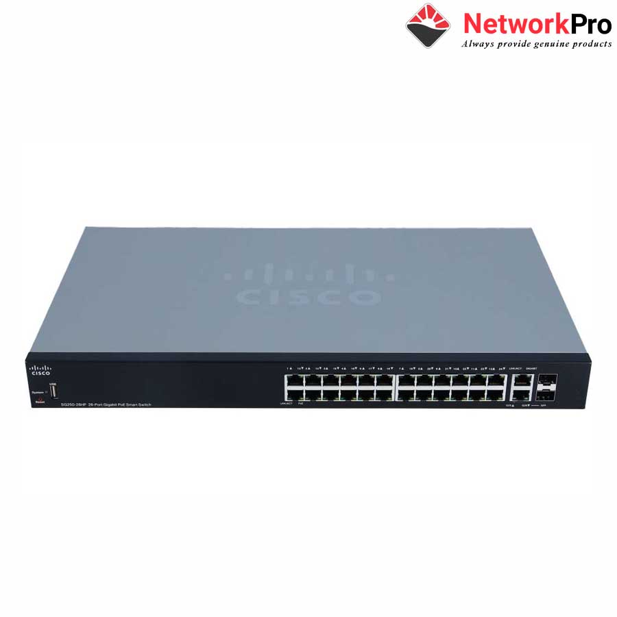  Cisco SG250-26-K9-EU 26-port Gigabit Switch