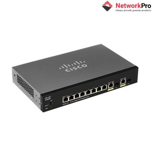 Cisco SG350-10MP-K9-EU Managed Switch chính hãng - NetworkPro.vn