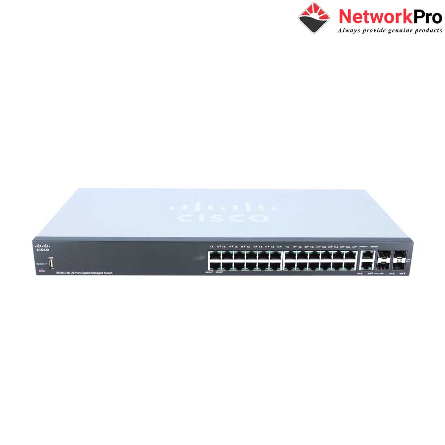 Thiết bị chuyển mạch Switch Cisco SG350-28MP-K9-EU