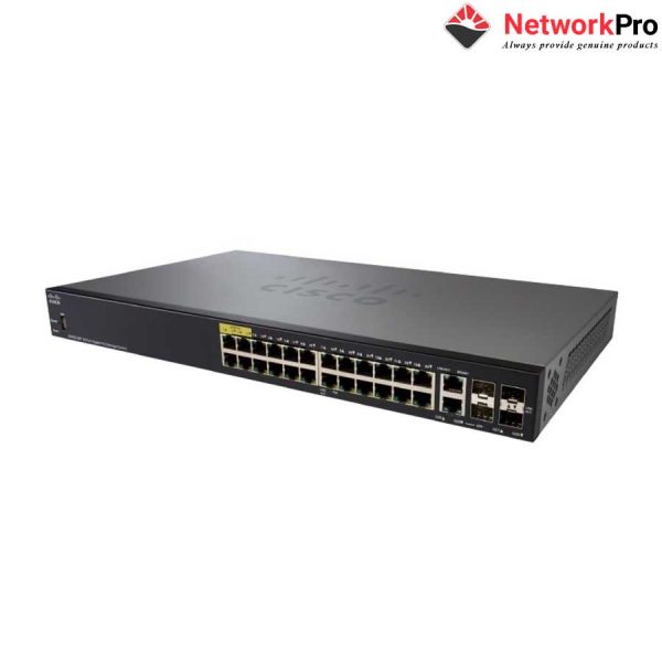Thiết bị chia mạng Cisco SG350-28P-K9-EU POE Managed - NetworkPro.vn