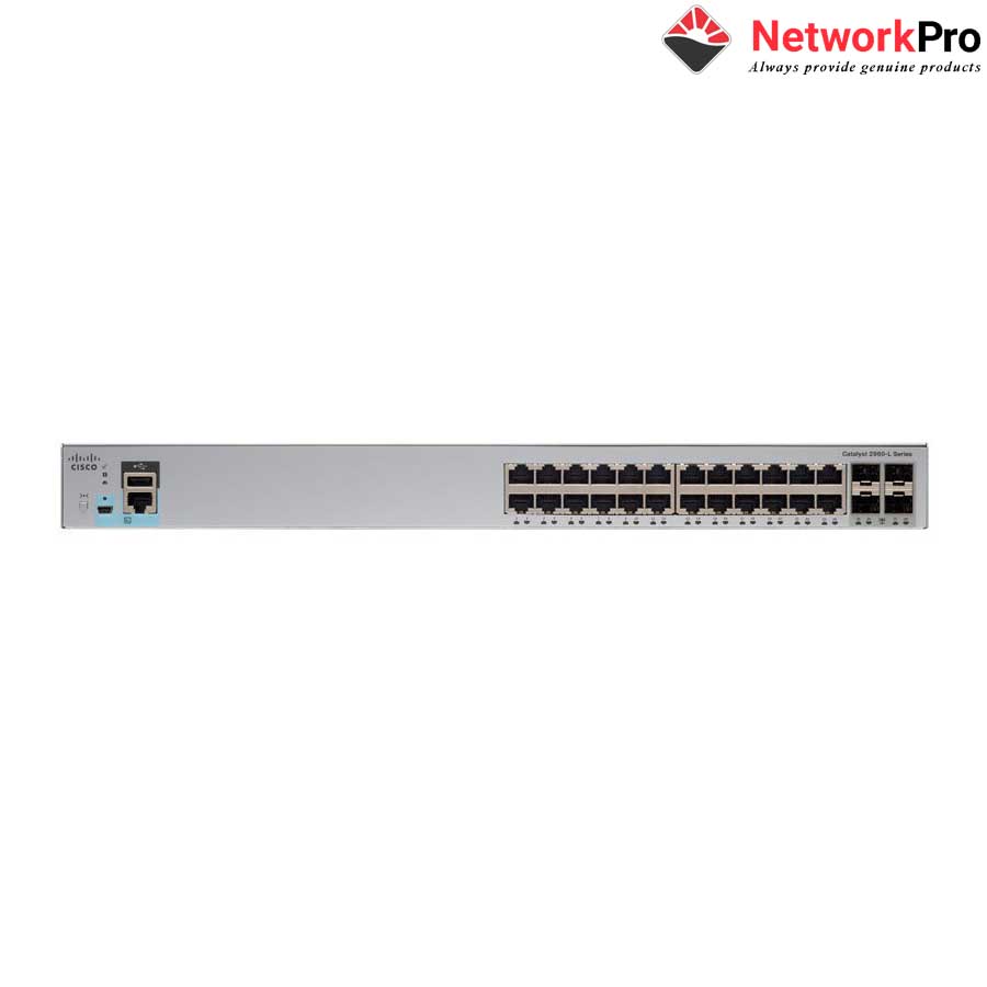  Cisco WS-C2960L-24TQ-LL 24 port GigE 4 x 10G SFP+ LAN