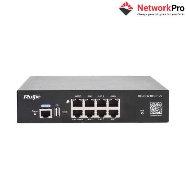 Gateway tích hợp cổng PoE RUIJIE RG-EG2100-P V2 | NetworkPr