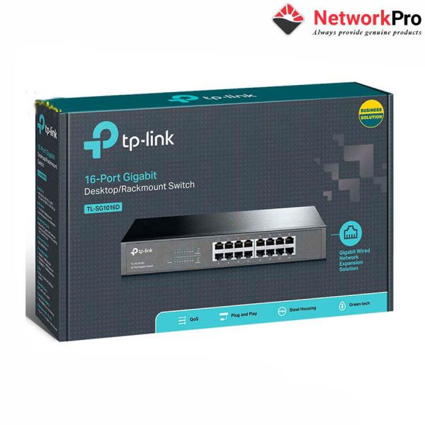 Switch TP-Link TL-SG1016 16-port 10/100/1000M | NetworkPro.vn