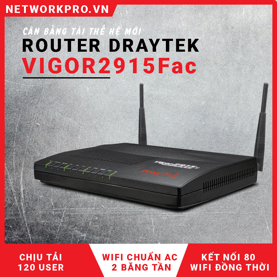 Bộ định tuyến router Draytek Vigor2915Fac - NetworkPro.vn