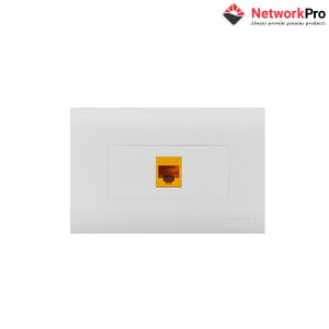 Mặt nạ mạng 1 Port US Style Desinger DINTEK CurvaPlate (P/N: 1303-11030) - NetworkPro