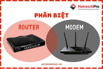 phân biệt router và modem