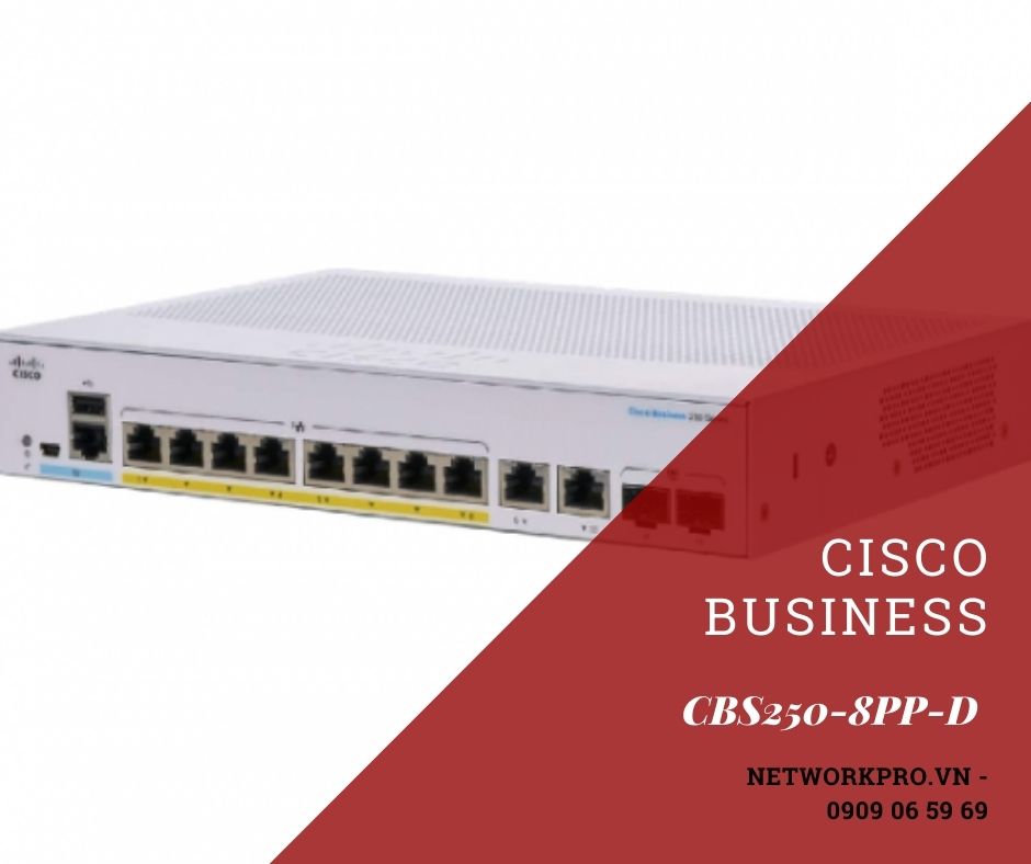 Cisco Business CBS250-8PP-D 