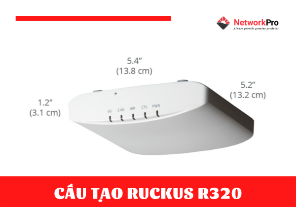 Commscope Ruckusr320 Ruckus R320 Indoor 802.11ac Wave 2 2x2:2 kết nối mạnh mẽ
