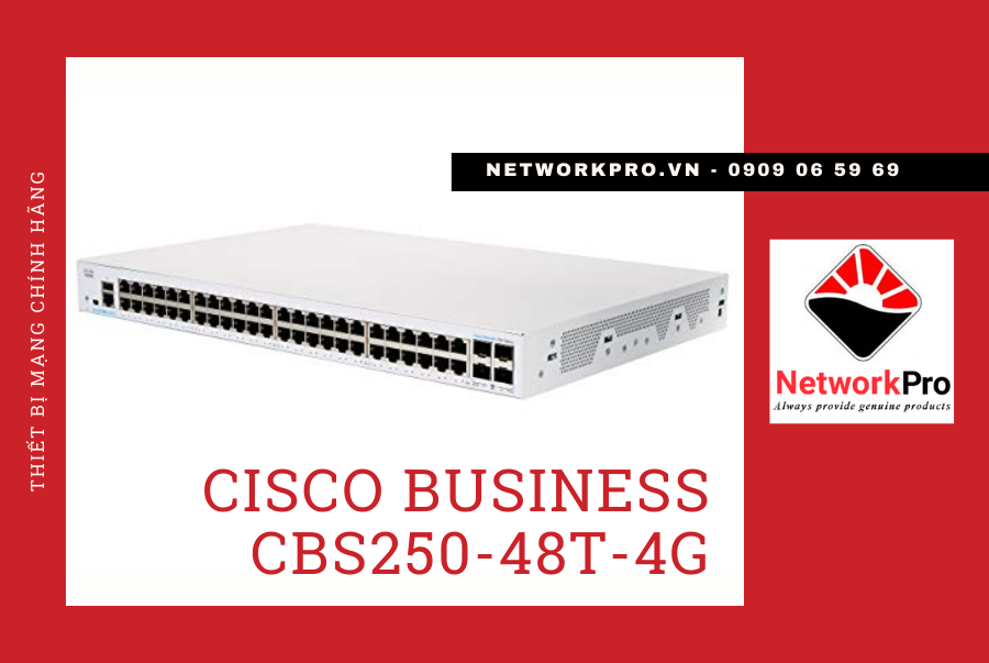 Cisco Business CBS250-48T-4G Smart Switch
