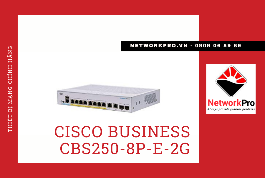 Cisco Business CBS250-8P-E-2G Smart Switch
