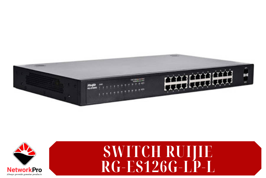 Thiết bị chuyển mạch Switch POE 24 cổng Ruijie RG-ES126G-LP-L
