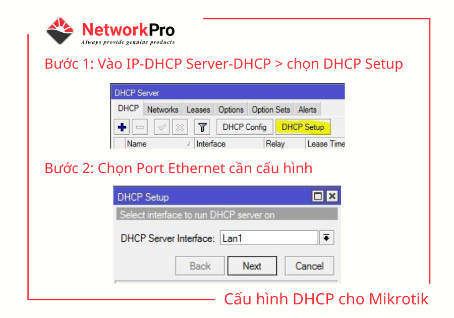 Cấu hình DHCP cho Mikrotik (1)