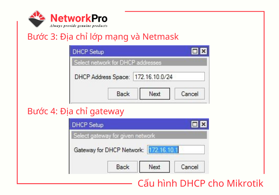 Cấu hình DHCP cho Mikrotik (2)