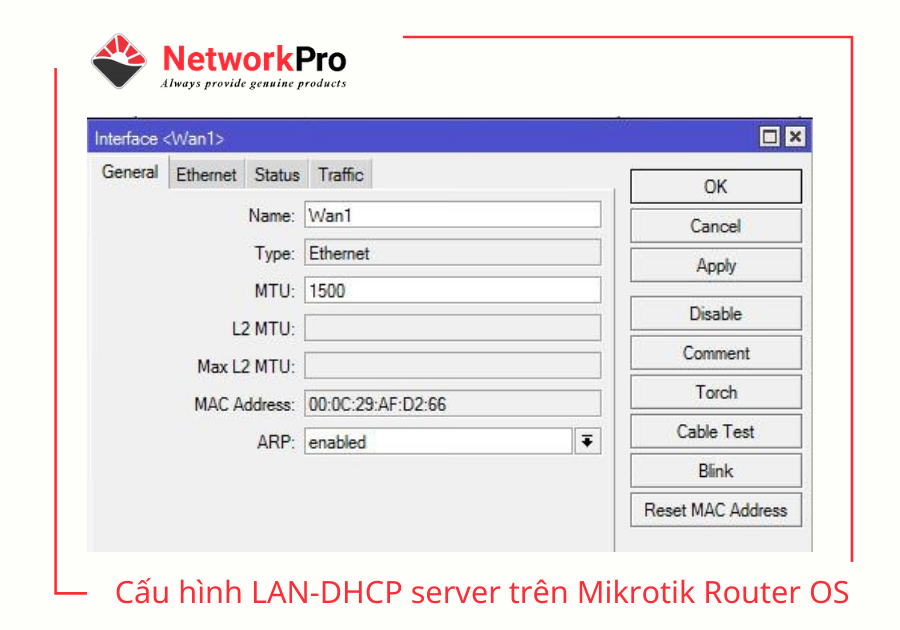 Cấu hình LAN - DHCP sever trên Mikrotik Router OS (2)