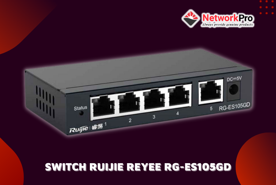 Bộ chia mạng 5 cổng Switch Ruijie Reyee RG-ES105GD