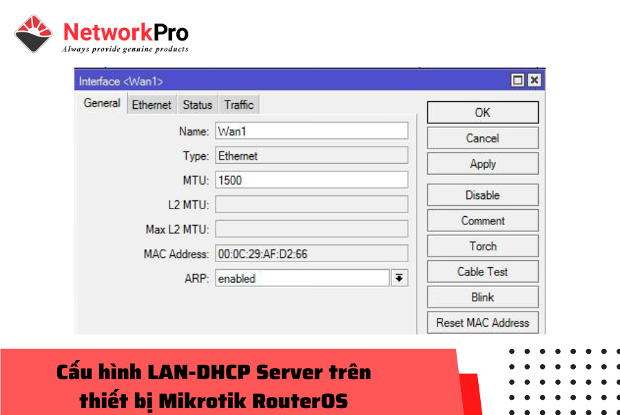 Cấu hình LAN-DHCP Server trên thiết bị Mikrotik RouterOS