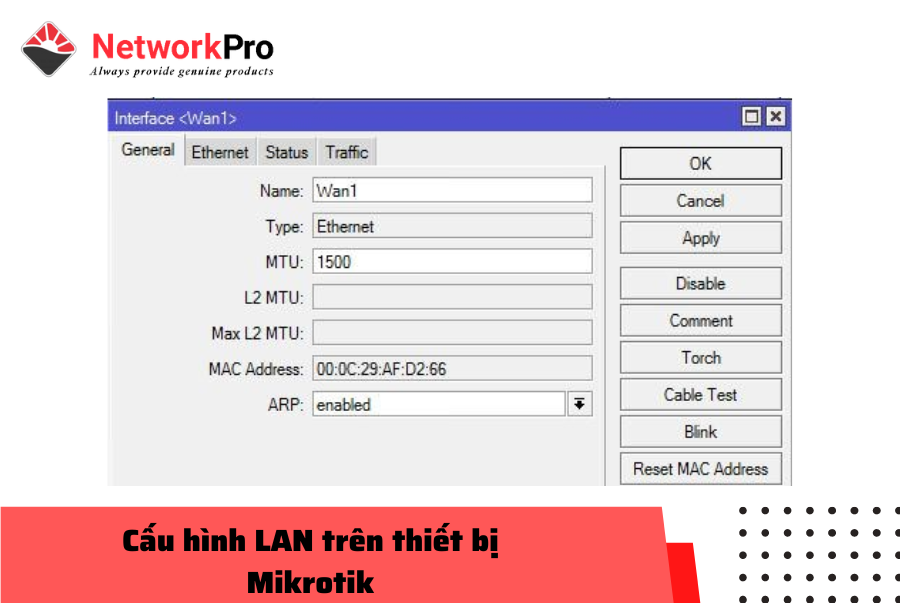 Cấu hình LAN trên thiết bị Mikrotik