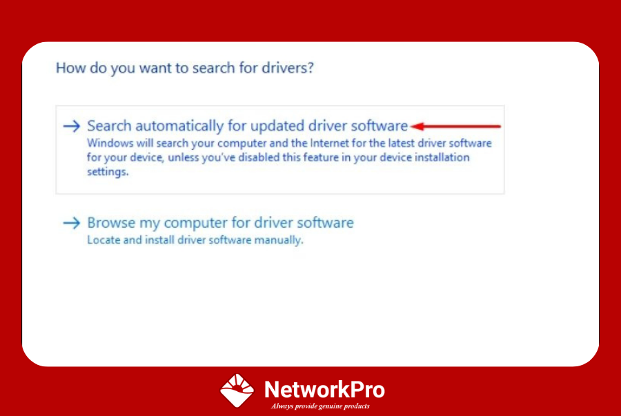 Driver Wifi Windows 10 bằng Device Manager