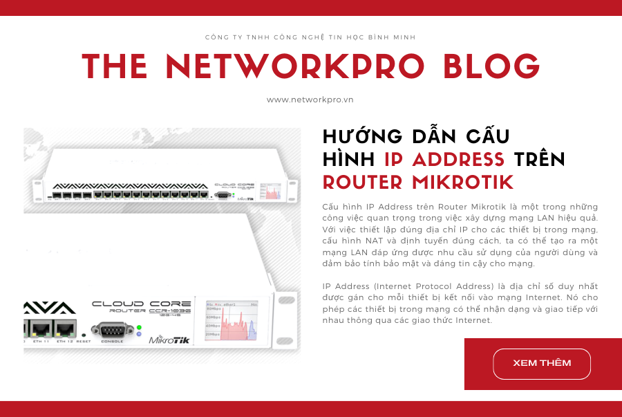 cấu hình IP Address trên Router Mikrotik