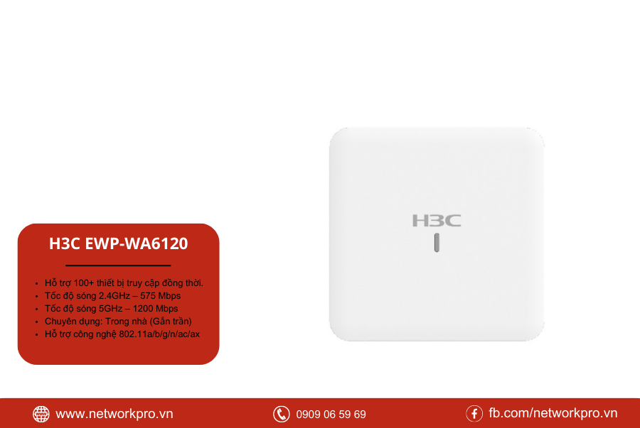 H3C 6120 - bộ phát wifi chịu tải 100 thiết bị tốt nhất hiện nay (6)