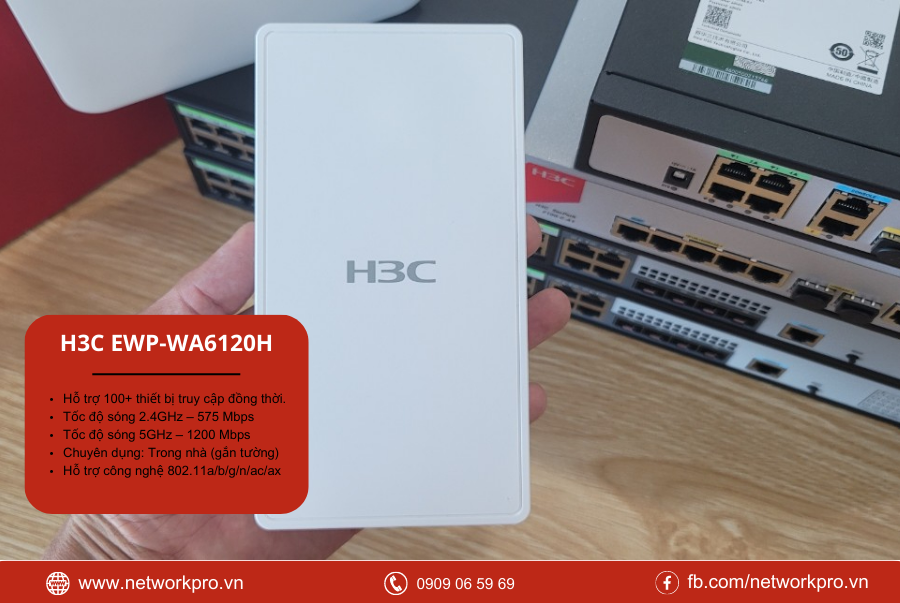 H3C 6120H - bộ phát wifi chịu tải 100 thiết bị tốt nhất hiện nay (7)