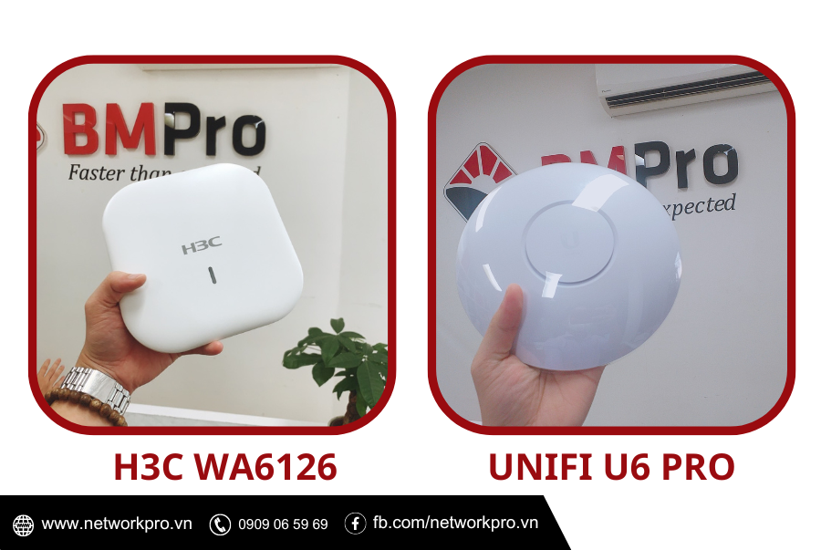 Ứng dụng của H3C WA6126 và Unifi U6 Pro 