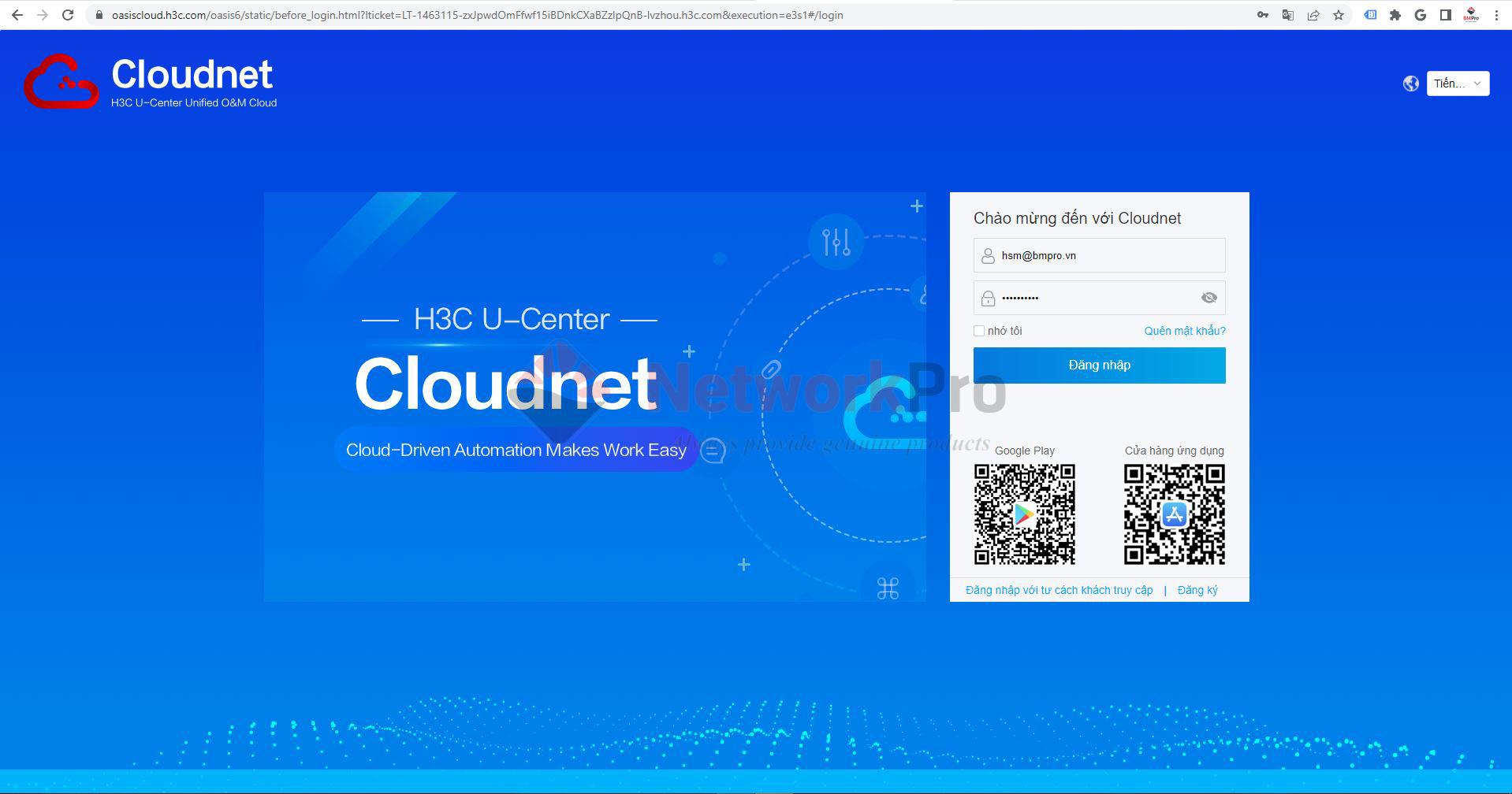 Hướng dẫn đăng ký tài khoản H3C Cloudnet (6)