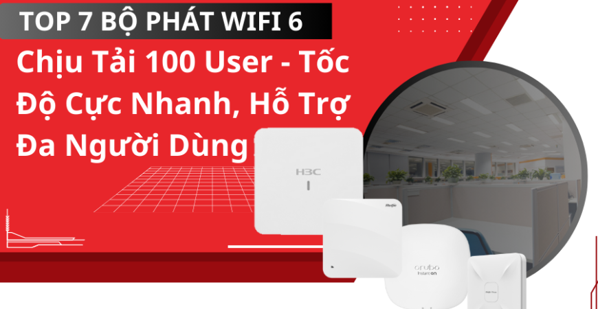 Bộ Phát WiFi 6 Chịu Tải 100 User