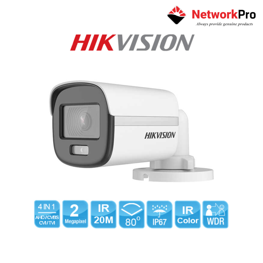 Camera HD-TVI 2.0 Megapixel HIKVISION DS-2CE10DF0T-F