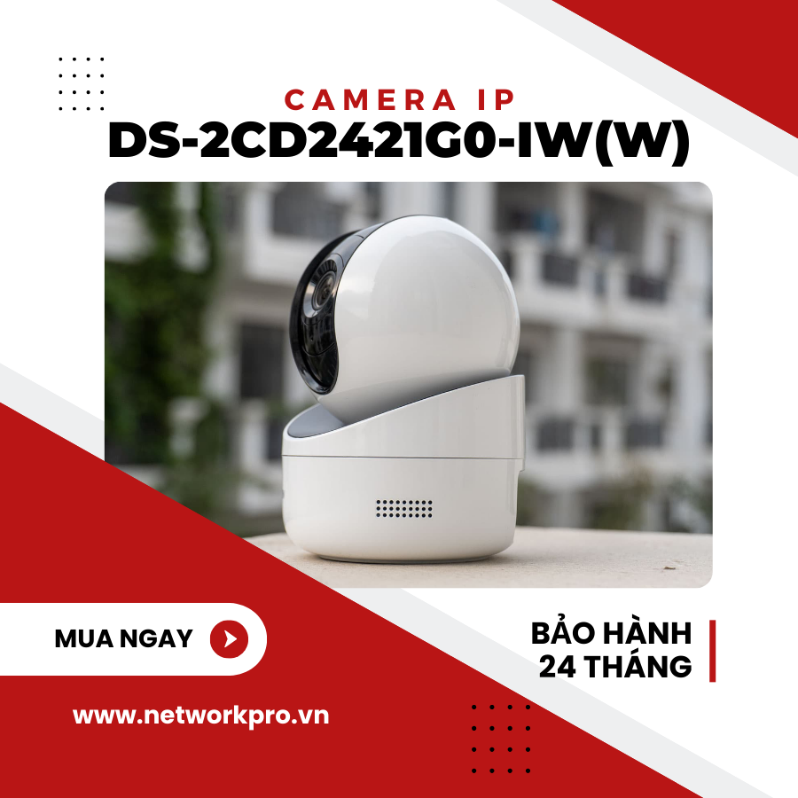 Camera IP Robot hồng ngoại Wifi 2.0 Megapixel HIKVISION DS-2CV2Q21FD-IW(B)