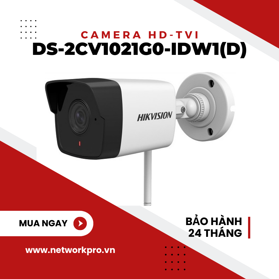 Camera IP hồng ngoại không dây 2.0 Megapixel HIKVISION DS-2CV1021G0-IDW1(D)