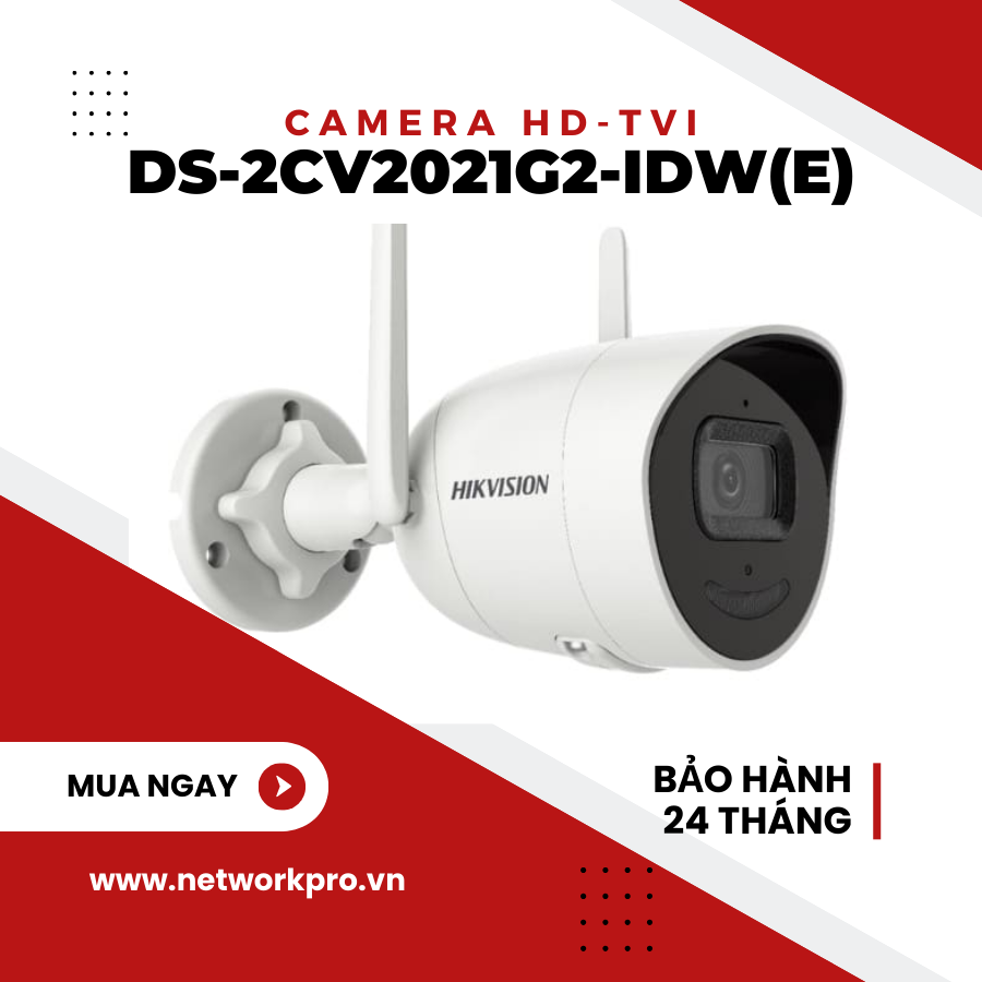 Camera IP hồng ngoại không dây 2.0 Megapixel HIKVISION DS-2CV2021G2-IDW