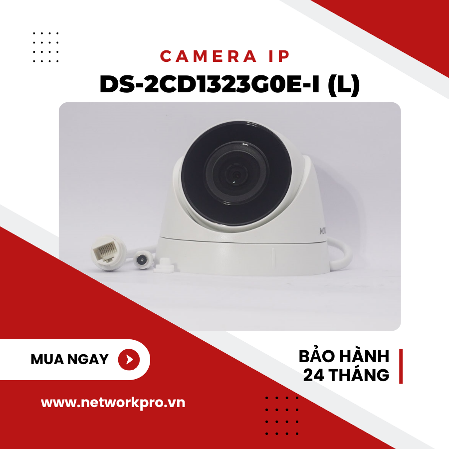 Camera IP Dome 2.0 Megapixel HIKVISION DS-2CD1323G0E-I(L)