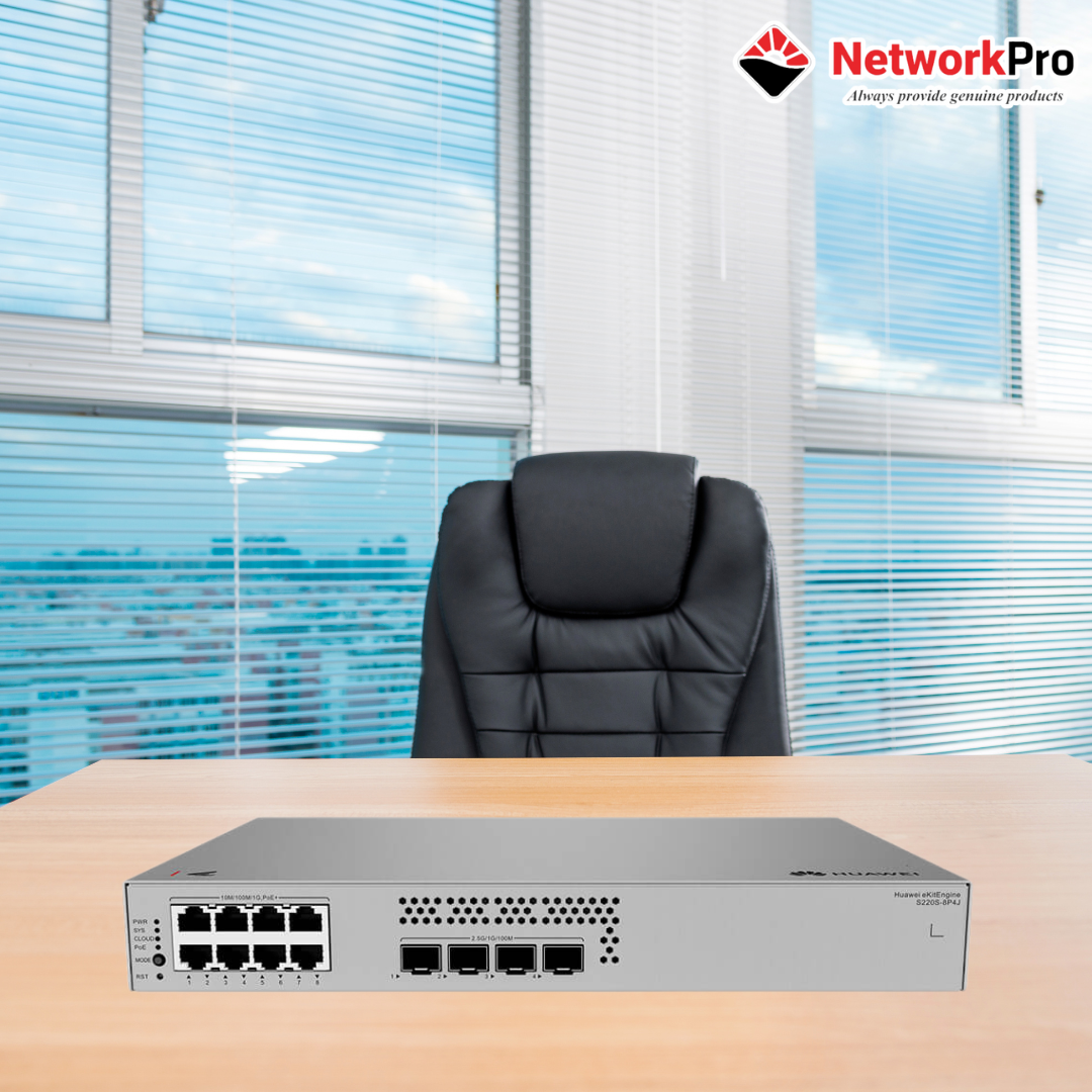 Switch Huawei S220S-8T2X | 08 Cổng Gigabit, 02 Cổng SFP+ 10Gbps