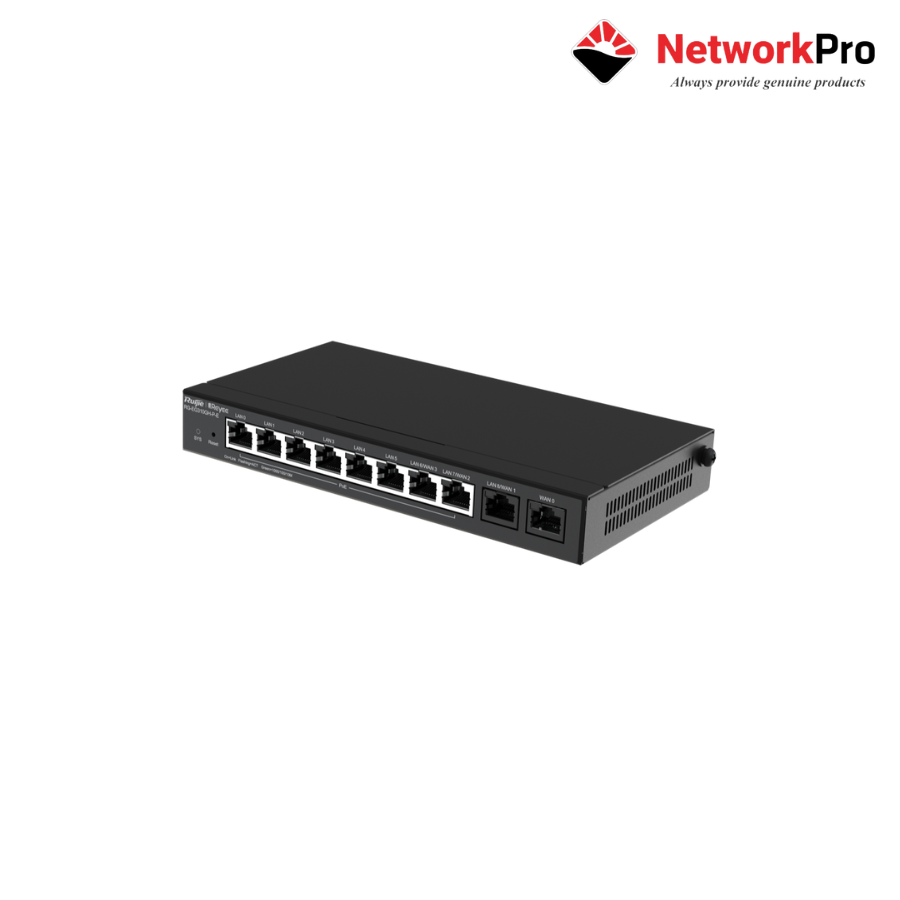 RG-EG310GH-P-E-2 Router PoE Ruijie Reyee RG-EG310GH-P-E – 130W PoE, 64 VPN | NetworkPro