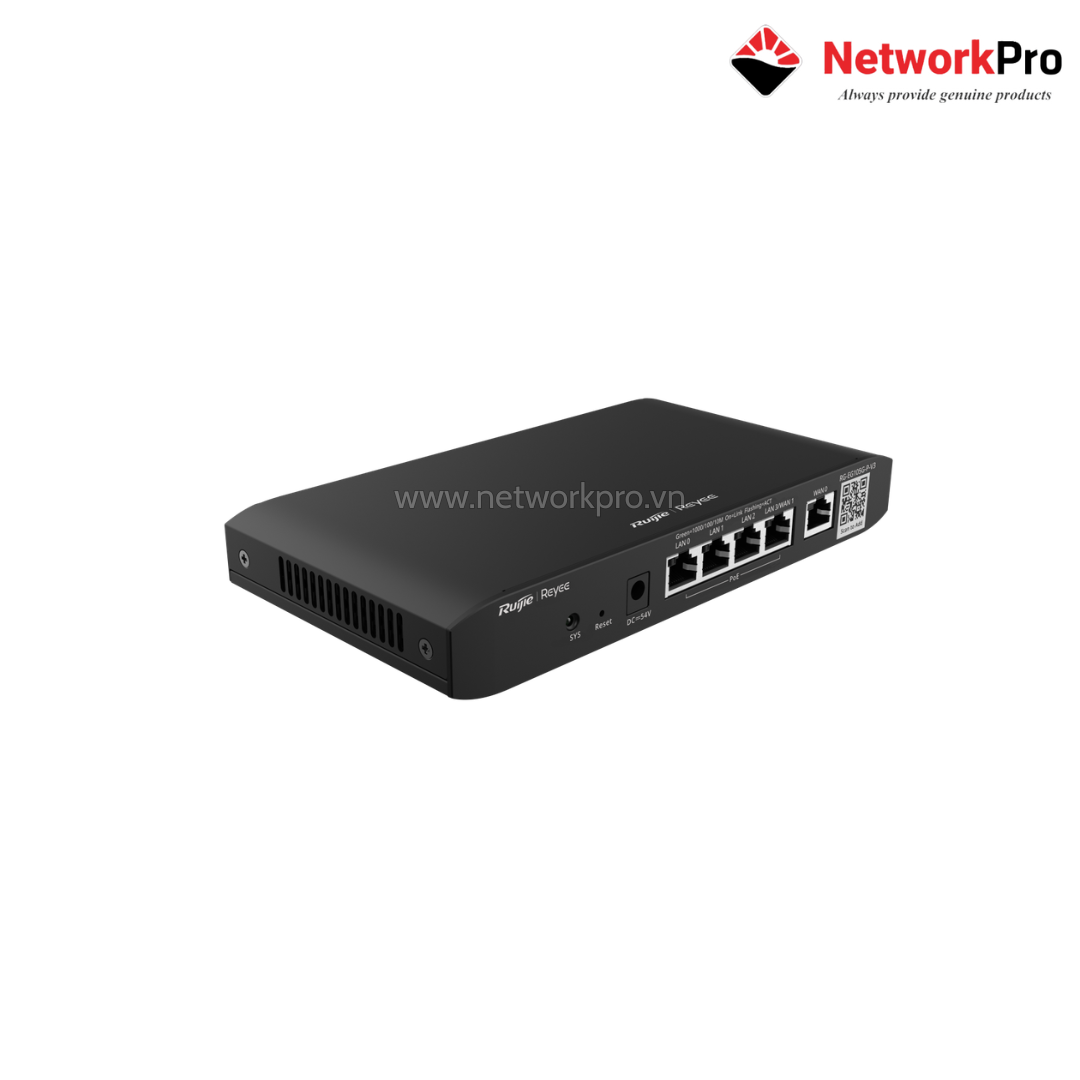 Router-RG-EG105G-P-V3 (1) Router PoE Ruijie Reyee RG-EG105G-P V3 – 4 PoE 54W | NetworkPro