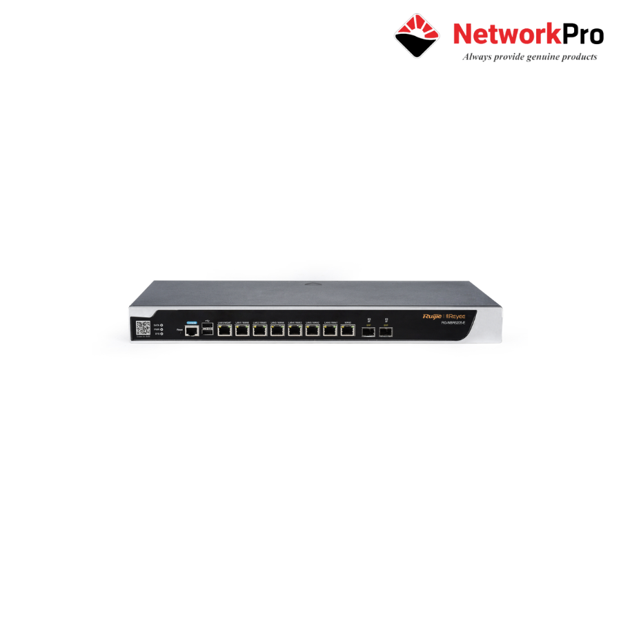 Router-Ruijie-RG-NBR6205-E-1 Router Ruijie RG-NBR6205-E – 1.5Gbps, 7 WAN, 400 VPN | NetworkPro