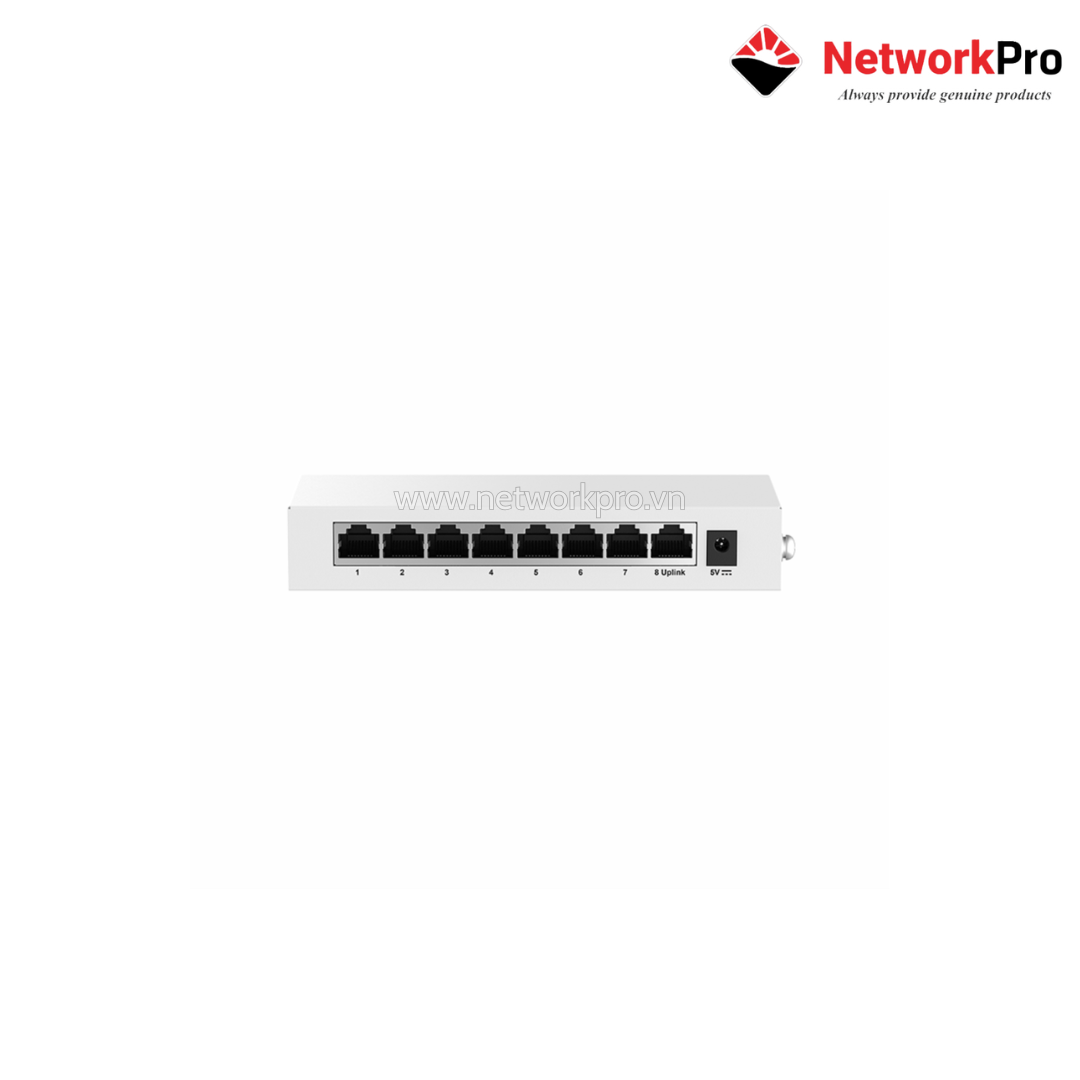Switch H3C AOLYNK ES100-8G (1) Switch H3C AOLYNK ES100-8G – 8 Cổng Gigabit, Fanless, MAC 8K