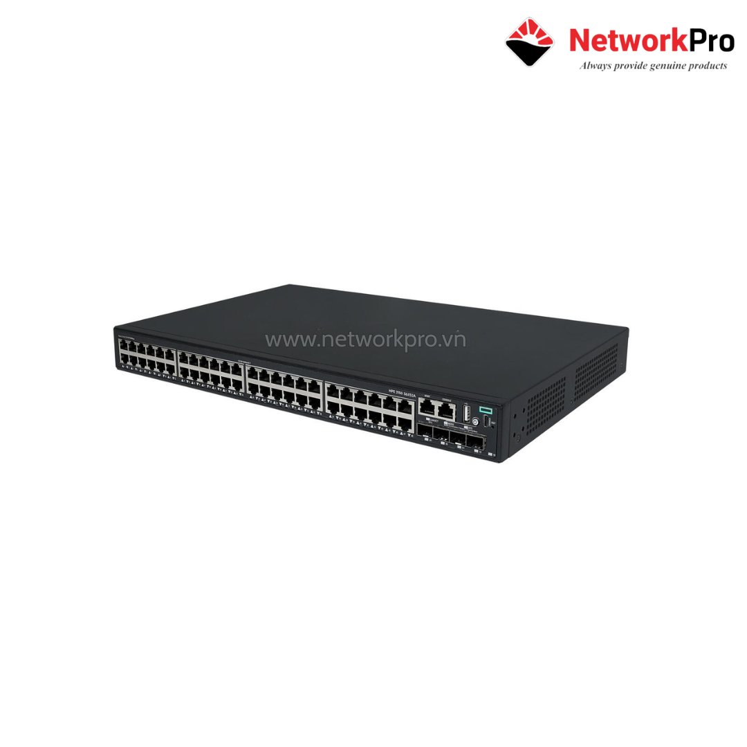 Switch HPE Networking CW 2150 S6X52A (1) Switch HPE CW 2150 S6X52A – 48G + 4 SFP+ 10G Layer 3 Mật Độ Cao | NetworkPro