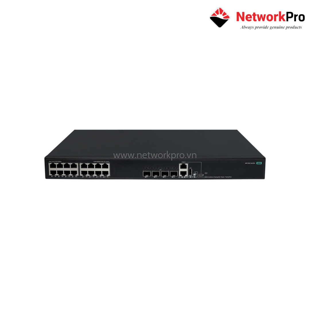 Switch HPE Networking CW 2150 S6X55A (1) Switch HPE CW 2150 S6X55A – 16G PoE+ 248W 4SFP+ 10G Fanless | NetworkPro