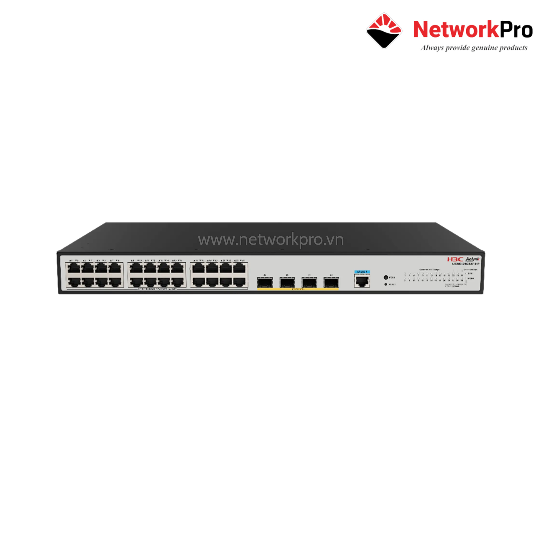 US500-24G4XF-HP Switch PoE H3C Aolynk US500-24G4XF-HP 375W L3 | NetworkPro