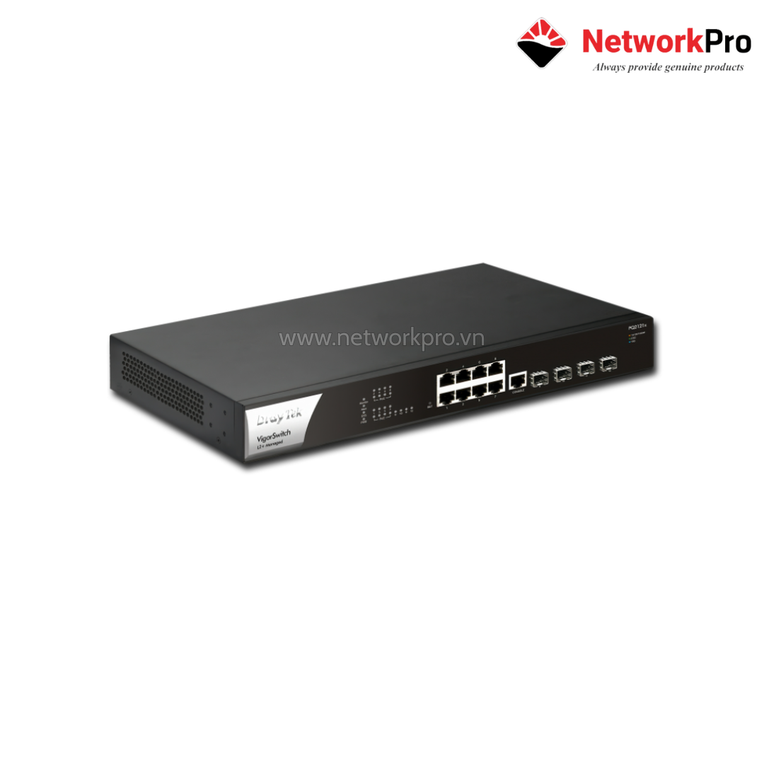 VigorSwitch PQ2121x (1) Switch PoE DrayTek VigorSwitch PQ2121x – 2.5G 140W L2+ | NetworkPro